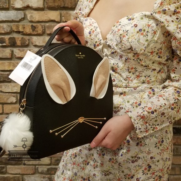 kate spade Bags Kate Spade Rabbit Hop To It Backpack Black Nwt Poshmark